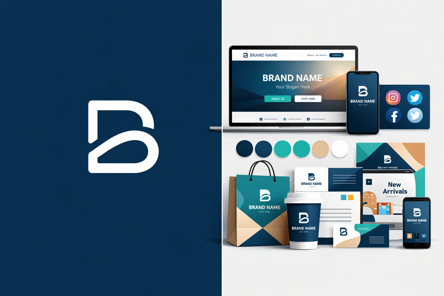 logo and branding difference visual comparison